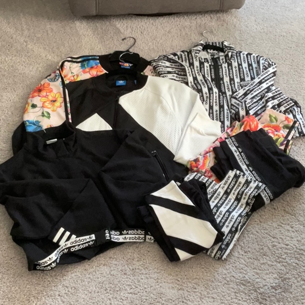 🔥 ADIDAS LOT – JACKETS & LEGGINGS, SIZE MEDIUM 🔥